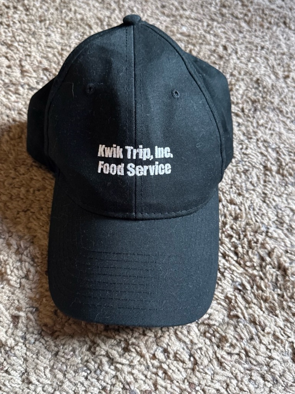 Food Service Black Baseball Cap